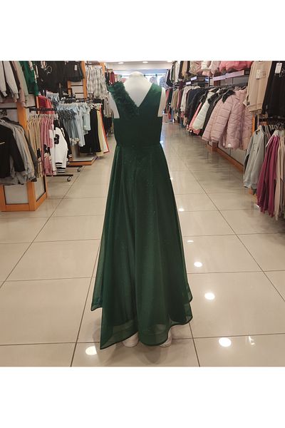 Yonca Çocuk Βραδινό φόρεμα Onbuco Kids 1534 Cross Shoulder Flower Girl