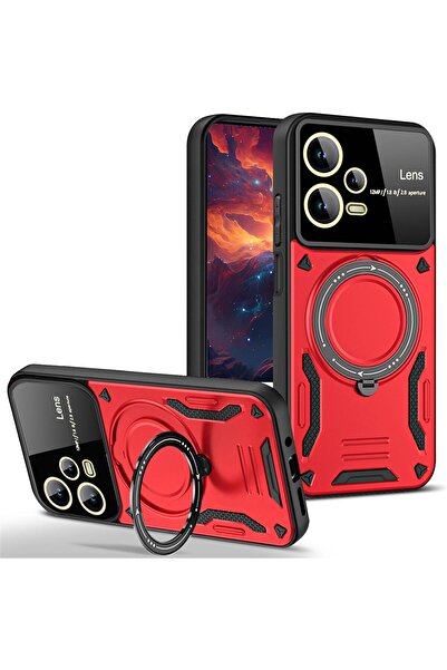 m.tk moveteck Xiaomi Redmi Note 12 Pro 5g Uyumlu Kılıf Magsafe Dönebilen Halk...