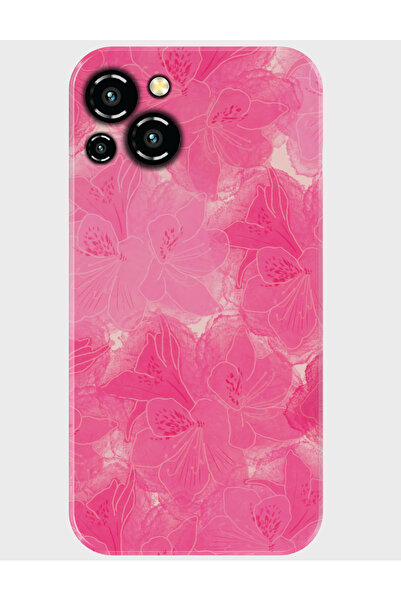 Reeder S23 Pro Max Uyumlu Kılıf Desenli Baskılı Silikon - pinkflower