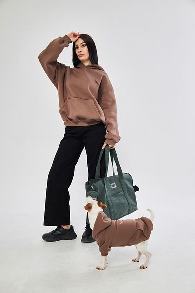 JIMI FOR ALL Pet Sweatshirt - Brown Embroidered