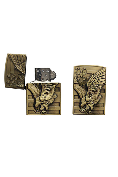 Web Kartal Logolu Gazlı Metal Çakmak