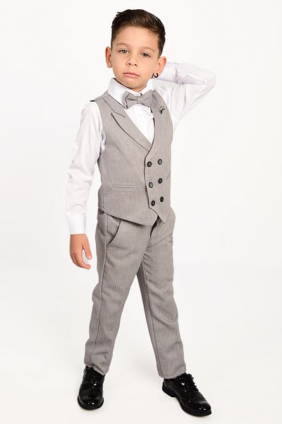 Sevimlice Kids Boy's Vest Scissor Collar Bow Tie Suit Tuxedo