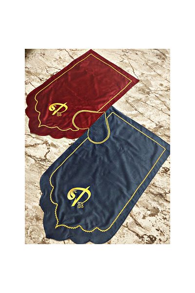 Evince Blue-Red Heart double prayer box, 2 prayer boards, velvet fabric, 2 rosary gifts.
