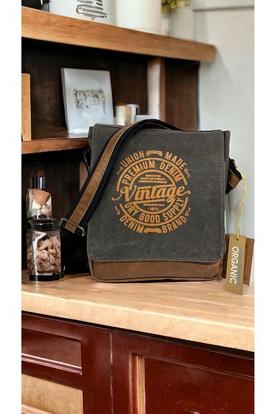 Old Cotton Quality Waterproof Canvas Messenger Bag Western Bag 7112
