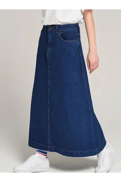 viking's line laciert denim skirt