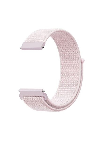 Teleplus Amazfit Retro Neo Kordon Cırtcırtlı Kumaş Krd03 20mm Pembe