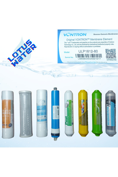 Lotus Water 8 aşamalı Su Arıtma Cihazı  Filtre Seti
