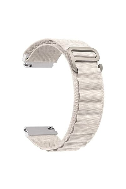 Teleplus Amazfit Retro Neo Kordon Alpine Nylon Kumaş 20/nylalp Bej