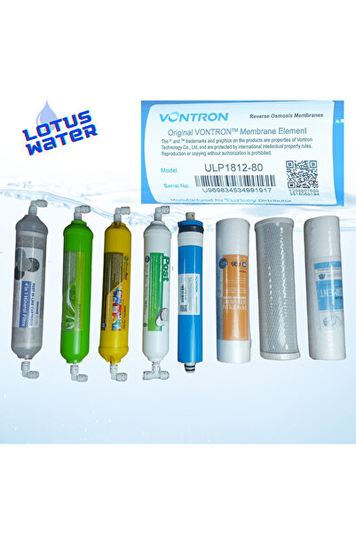 Lotus Water 8 Aşamalı Lotus Water Su Arıtma Cihazı Filtre  Filtre Seti  Hızlı...