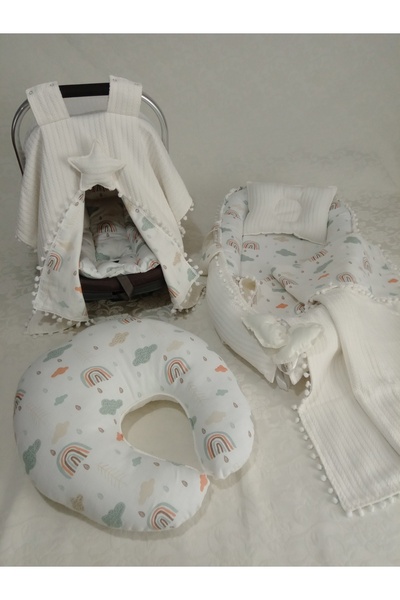 Wenaris Babynest ووسادة غطاء عربة الأطفال وسادة التمريض بطانية