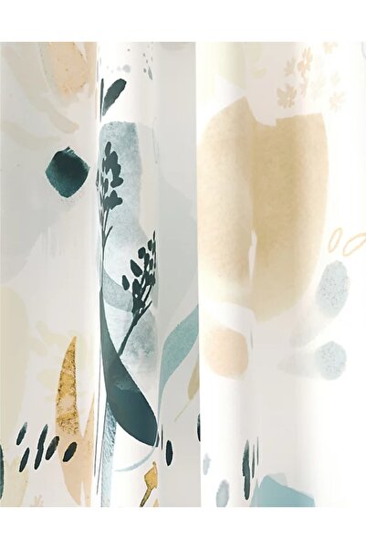 Evcimenhome Rustic Curtain (thermal lined) Linen fabricEyelets with metal ring 170cmX230cm summer