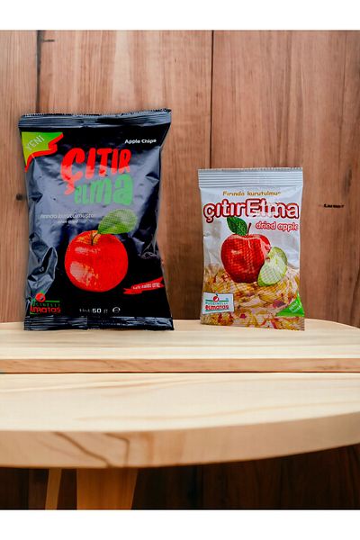 PUCCINELLI ELMATAŞ 50 g Crispy Apples Dried Without Additives & 10 g Slice Crispy Apples Dried