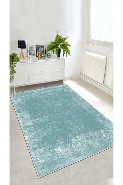 MNC Kesme Halı Desenli Dijital Baskı Yıkanabilir Kaymaz Taban İnce Salon Mutf...