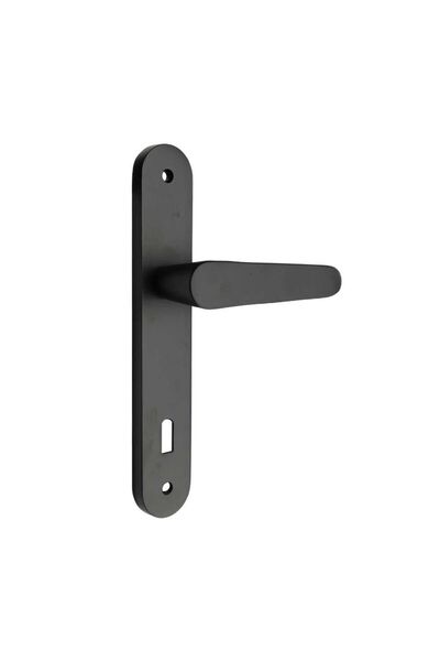 KOLDOOR Mâner de ușă Kaira negru mat Zamak oglindă 1 set KOLDOOR