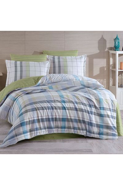 Hobby Vivaldi Turquoise Ranforce - Double Duvet Cover Set