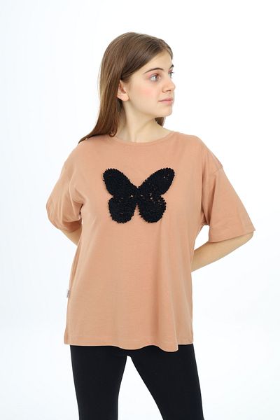 ANGELOS GIRLS Тениска с щампа на пеперуди за момиче 9-14 години Px037