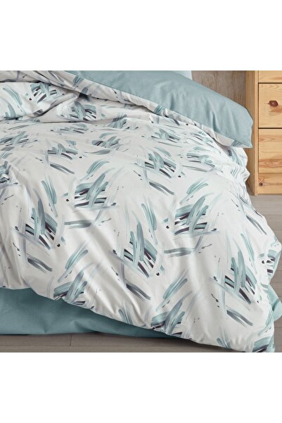 Hobby Estate Ice Blue - Set de lenjerie de pat pentru o persoană din Poplin Studio