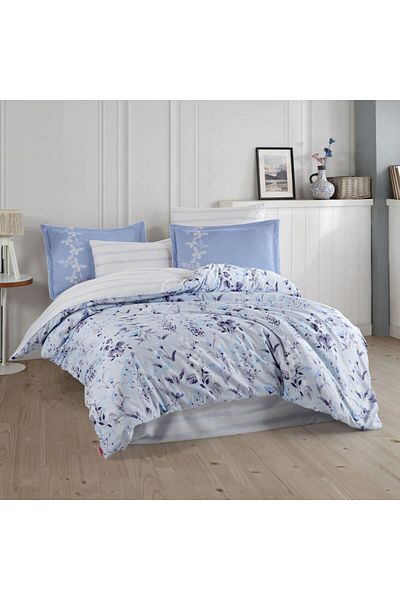 Hobby Emily Blue - Double Satin Duvet Cover Set