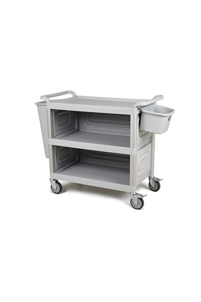 Corona Professional Servis Arabası 3 Katlı  2 Frenli 12,5 cm Teker  KOMPLE SET