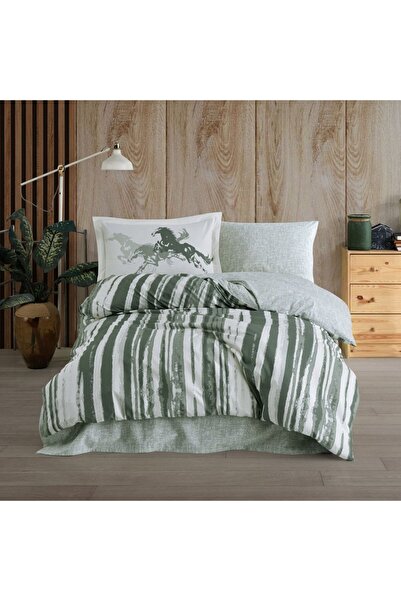 Hobby Σετ κρεβατιού Poplin Studio Cascade Green για μονό κρεβάτι