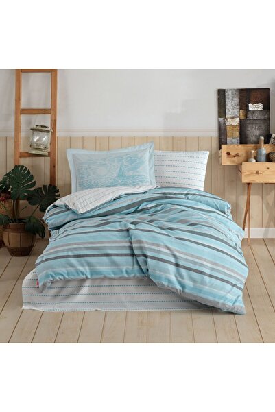 Hobby Talisa Aqua - Poplin Studio Tek Kişilik Nevresim Takımı