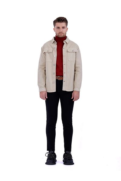 Fashinyou Men's Oversize Denim Jacket