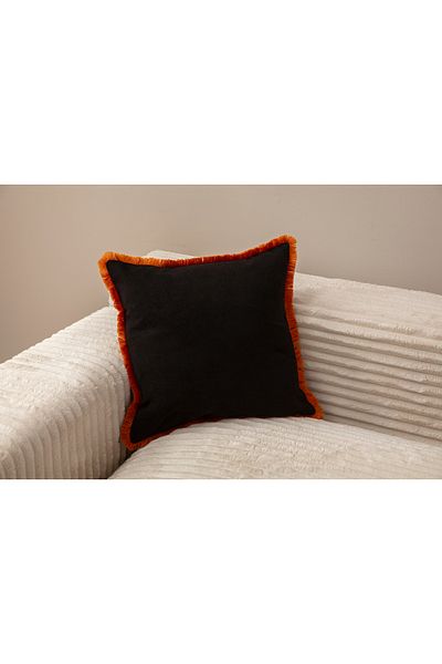 Ottoson EVOTTO HOME COLLECȚIE CULOARE NEGRU CU FRANCURI CULOARE UNICA 43X43 CAZĂ KIRLENT