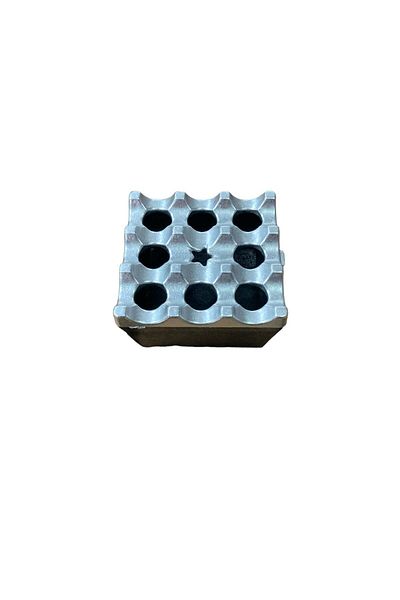 LEVA Grilled Ashtray - Metallic Gray