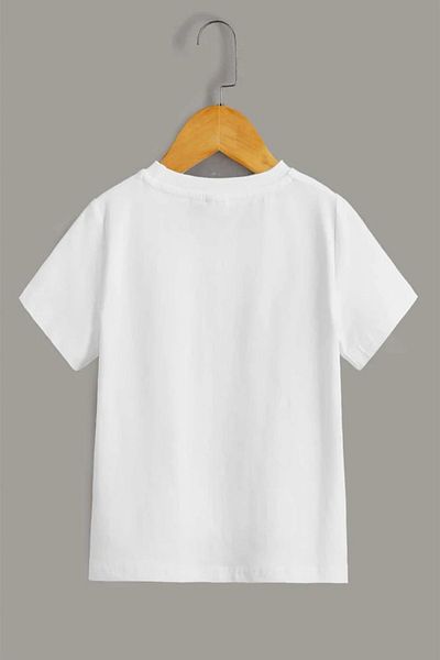 twins tailors Tricou/tricou alb unisex cu imprimeu joc pentru copii
