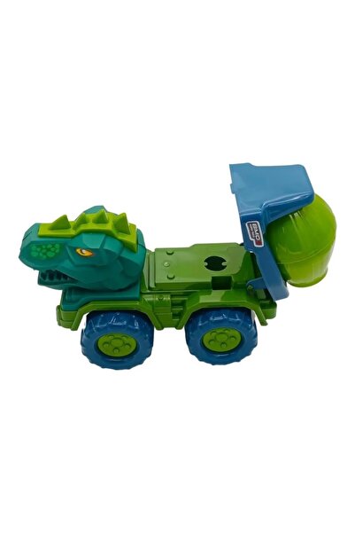 BYCEGU نموذج ديناصور الاحتكاك لعبة شاحنة لودر أطفال بالريموت كنترول خلاط أسمنت عربة دينو