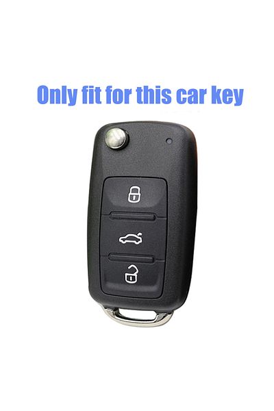 AYCANSTORE Husă TPU pentru telecomandă pentru comutatorul de schimbare a vitezelor Volkswagen Seat Skoda (gri antracit metalic)