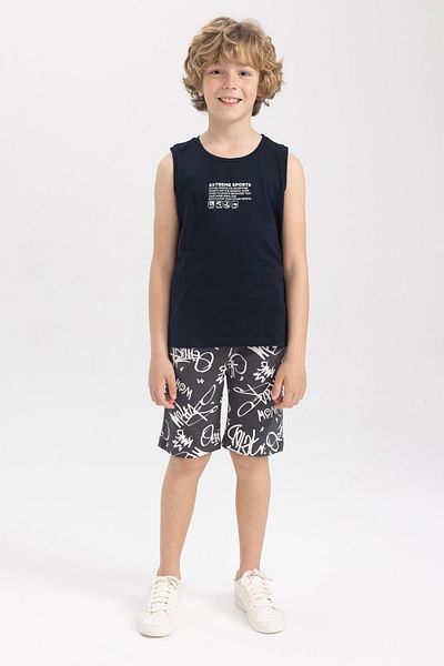 DeFacto Pantaloni scurți cu model pentru băiat U7024a622hs