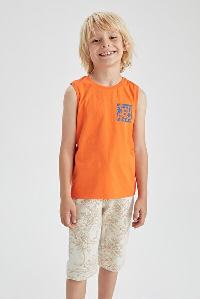 DeFacto Chlapecké kraťasy se vzorem na dlani X8433a622sm