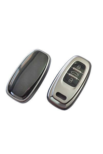 AYCANSTORE Carcasa Tpu Audi Key Control cu ​​3 BUTOANE (gri antracit metalic)