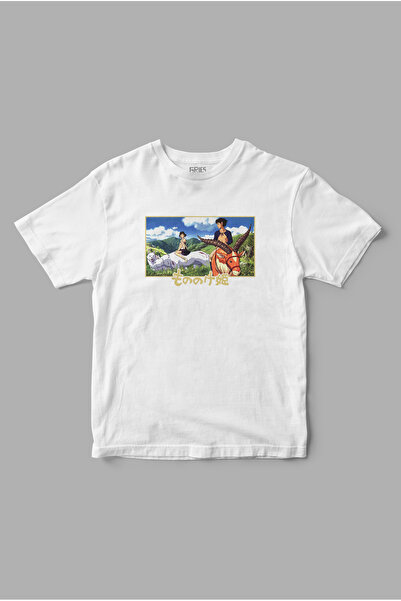 Gries تي شيرت مطبوع عليه الأميرة مونونوكي