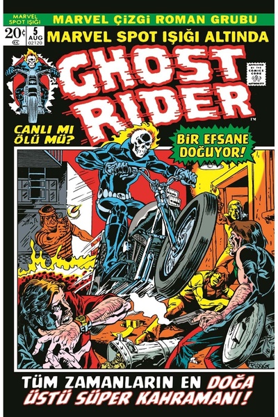 Genel Markalar Marvel Spot Işığı Altında Ghost Rider / Gary Friedrich / Prest...