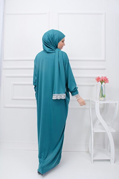 Kutay Collection Kendinden Başörtülü Kadın Namaz Elbisesi