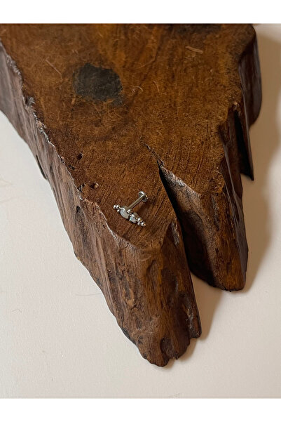 Rupen Kraft 316 L Cerrahi Çelik Kıkırdak Helix Tragus Firuze ve Opal Taşlı Pi...