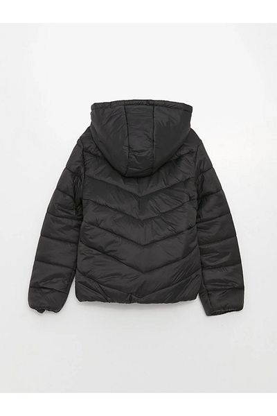 LC Waikiki معطف LCW Kids ذو القلنسوة الأساسي للفتيات