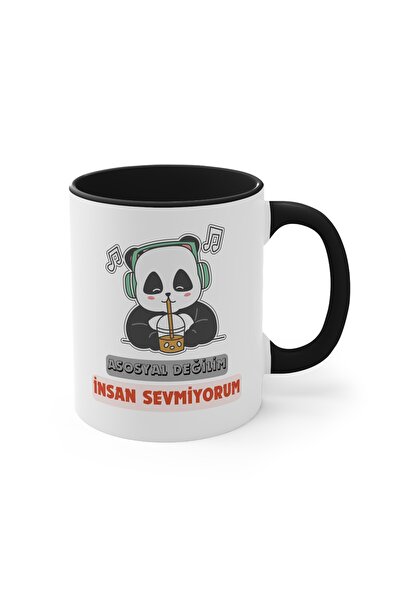 MRN Tasarım أنا لست اجتماعيًا، أنا لا أحب الأشخاص كوب ملون مكتوب عليه