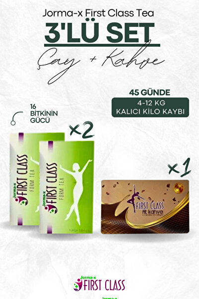 Jorma-x First Class Tea First Class Bitli Çayı Ve Granül Kahve Seti 3'lü