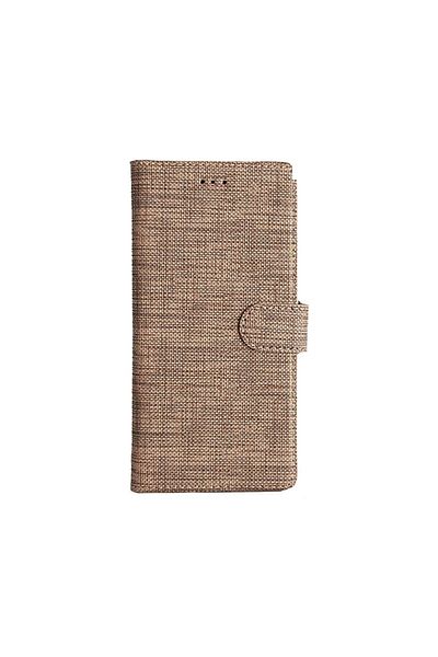 BLUETECH Samsung A72 Cover Wallet Card Compartment Fabric Patterned Case