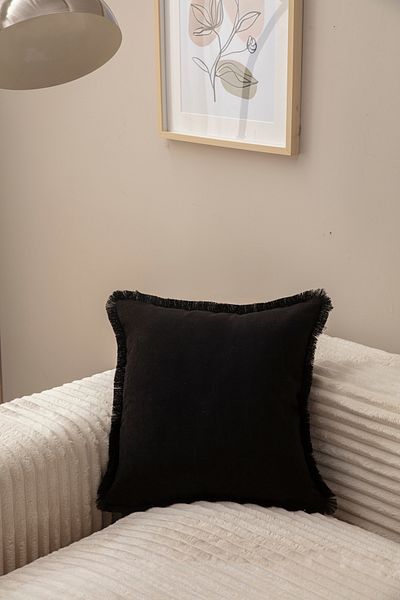 SWITA CAZ KIRLENT 43X43 CU FRANJURI NEGRE