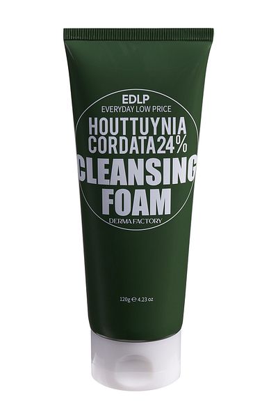 DERMA FACTORY Vegan Cleanser Derma Factory Foam Containing 24% Houttuynia Cordata for Sensitive Skin 120 gr