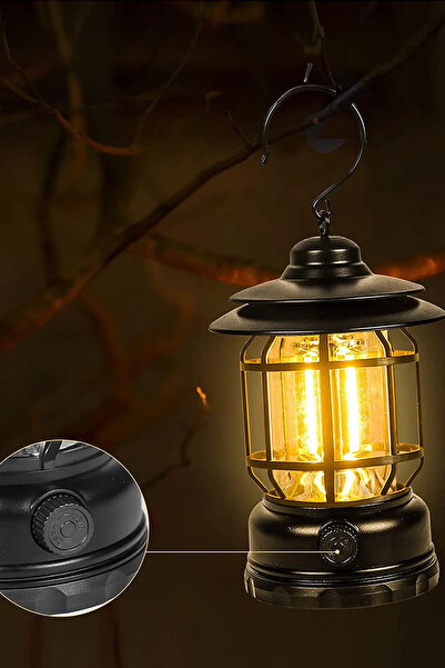 Genel Markalar Su Geçirmez Şarjlı Kamp Lambası Taşınabilir Dekoratif Feneri R...