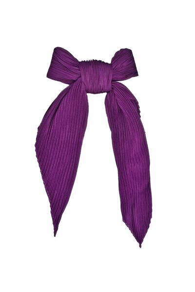 Boldy Eșarfă plisată pentru femei Eșarfă de culoare uni Eșarfă nostalgică pen...