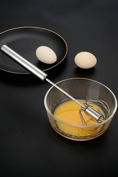 AfterTimes Stainless Manual Hand Mixer Whisk Egg Whisk