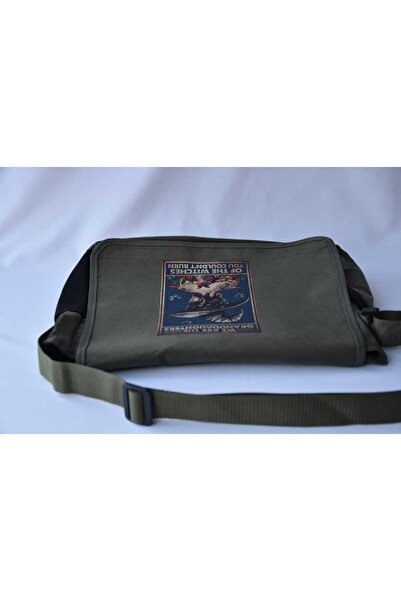 DENİKK Τυπωμένη τσάντα Messenger/Τσάντα με ρυθμιζόμενη ζώνη και τσέπες με φερμουάρ