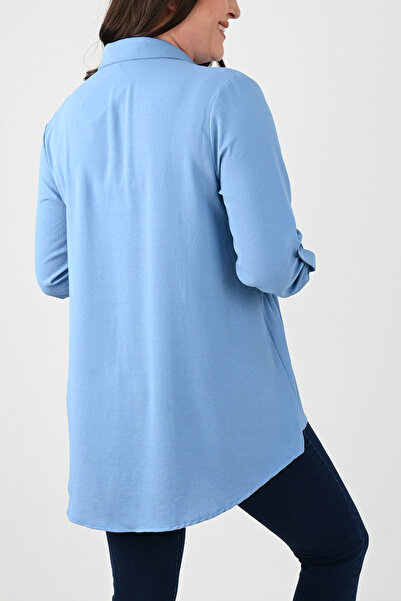 Koza Butik Cămașă de damă, mărime mare, detaliată cu volan, 1720-24