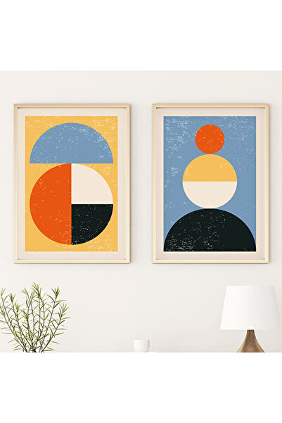 huhuli مجموعة اللوحة الحديثة بإطار خشبي huhu14